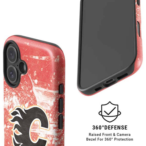 NHL Calgary Flames Frozen iPhone 16 Magsafe Impact Case